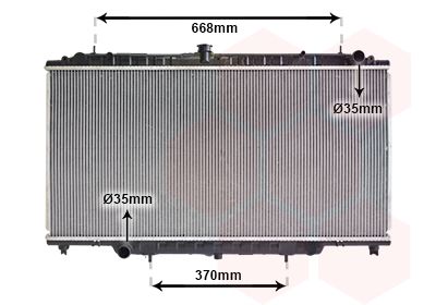 VAN WEZEL Radiaator,mootorijahutus 13002246